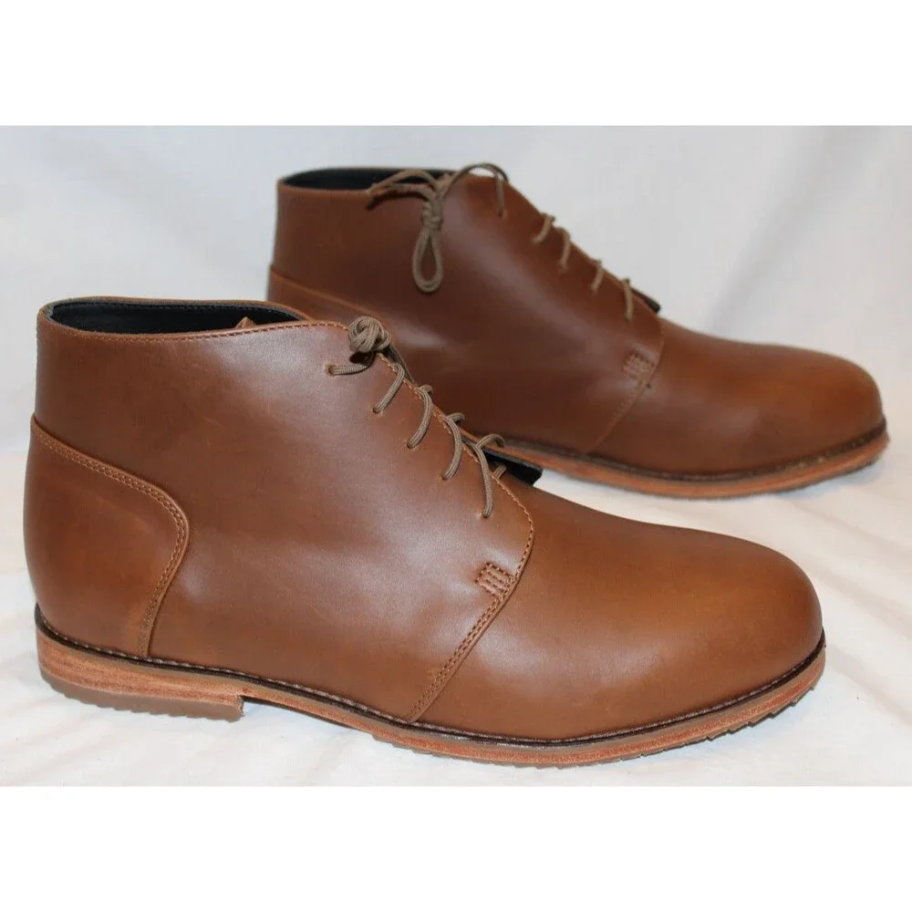 Nisolo Everyday Chukka Boot BROWN Leather Upper Leather Sole Men's 8.5 NIB